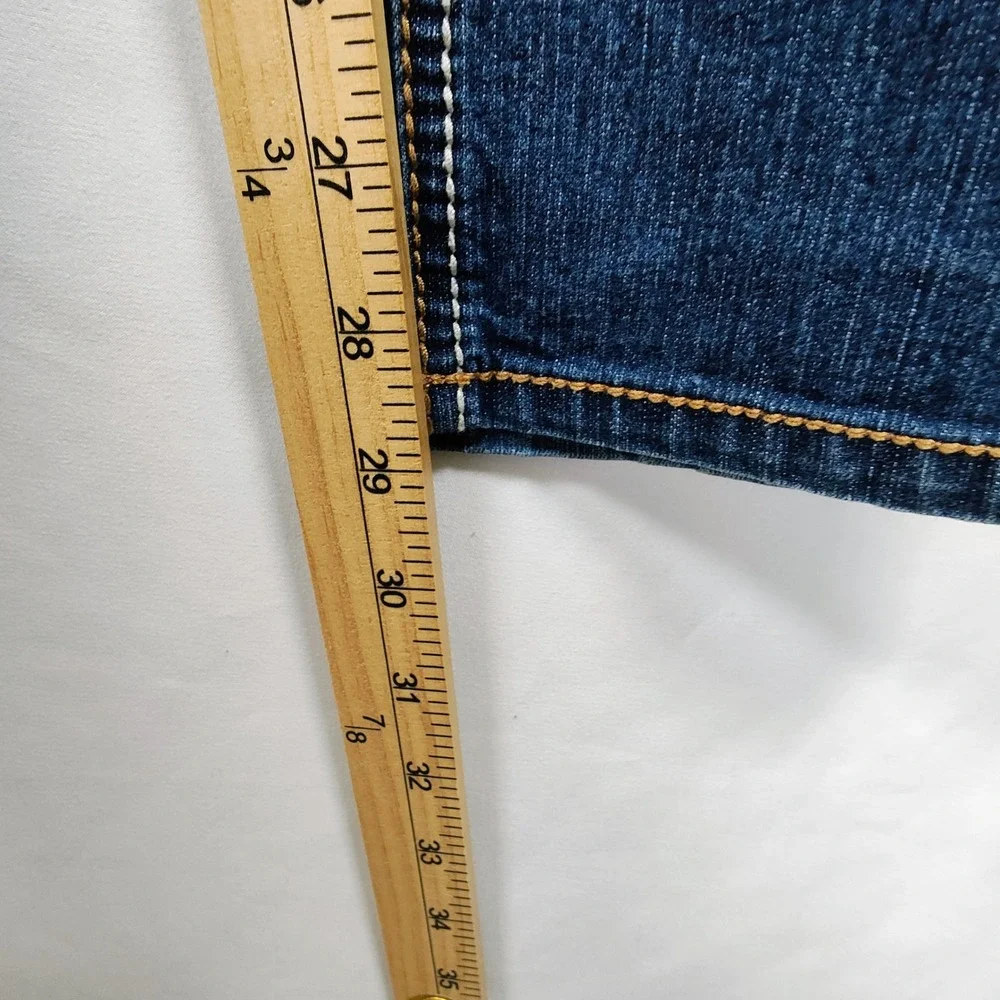 US Polo Assn Jeans Women's 5/6 Skinny Dark Wash Low Rise Flap Pocket - Picture 11 of 12